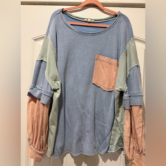 Colorblock Women's Top - Picture 1 of 8